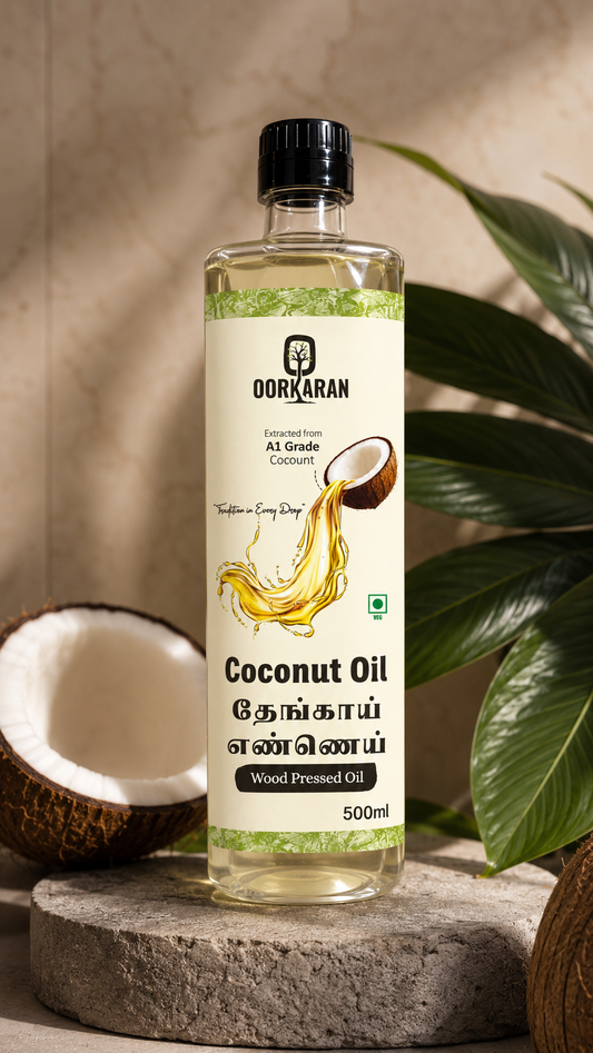 Oorkaran Wood Pressed Coconut Oil – 500ml